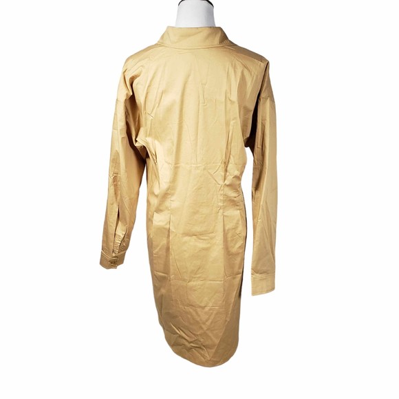 Forever 21 Plus 0X Walnut Brown Long Sleeve Dress NWT - Picture 5 of 8